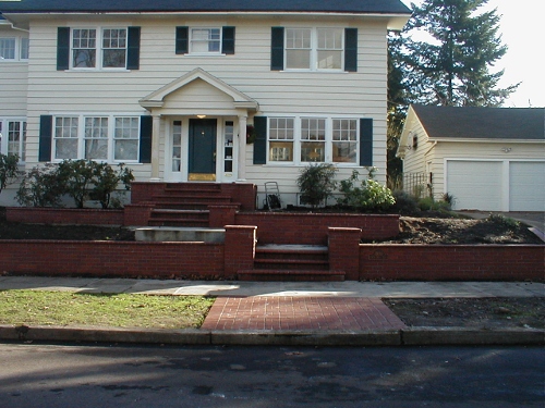 Brick wall construction 