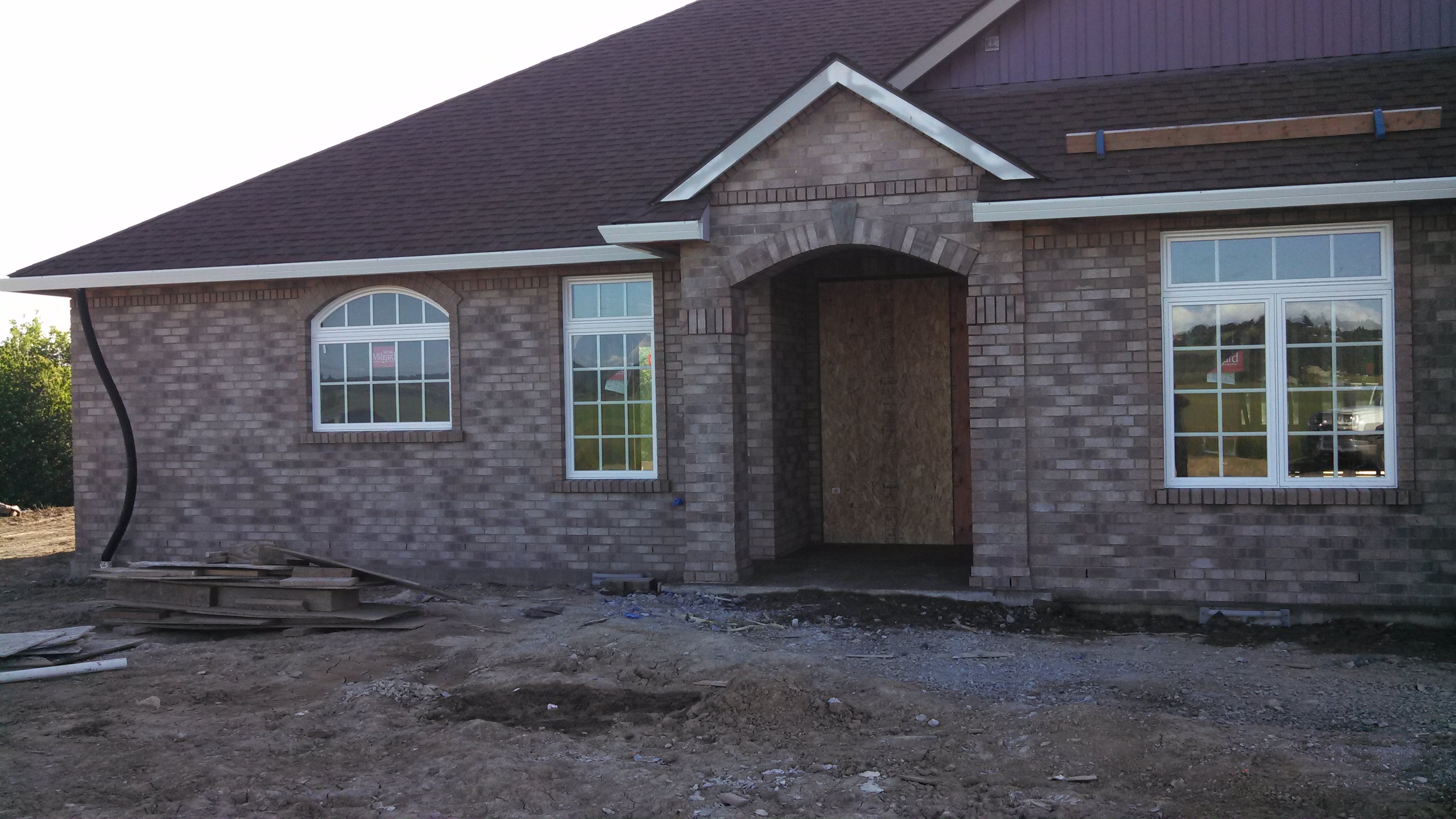 Brick veneer of home in carlton oregon