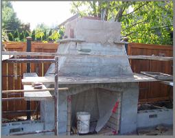 outdoor fireplace rough in